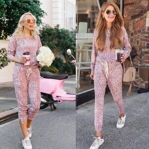 n:PHILANTHROPY Revolve Lauren Sweatshirt Pink Leopard Pullover NWT Sweater